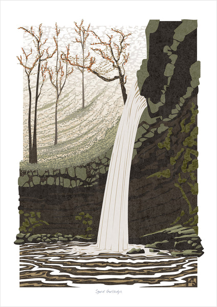 Set of 3 Brecon Beacons Waterfall Prints - Fine Art Prints