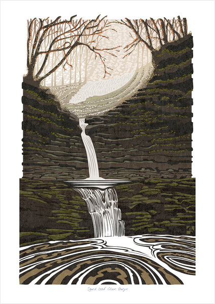 Set of 3 Brecon Beacons Waterfall Prints - Fine Art Prints