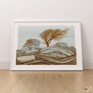 Emsworthy Rocks, Haytor, Saddle Tor, Dartmoor, Devon, England - Fine Art Print