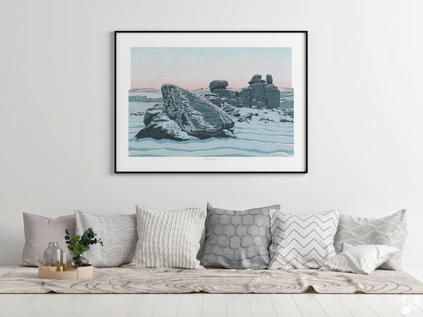 Hound Tor, Dartmoor, Devon, England - Fine Art Print