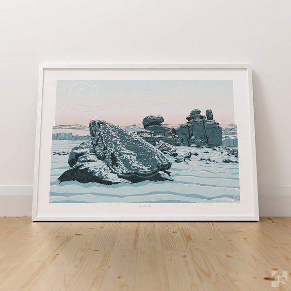 Hound Tor, Dartmoor, Devon, England - Fine Art Print