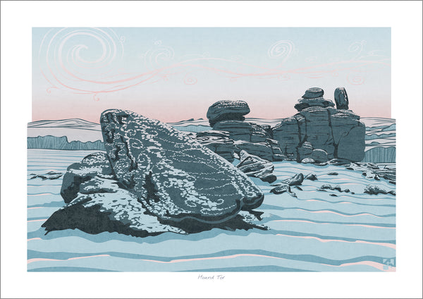 Hound Tor, Dartmoor, Devon, England - Fine Art Print