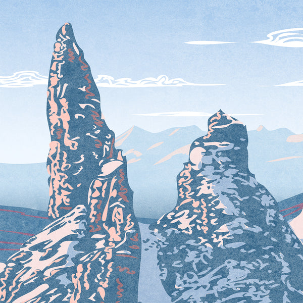 The Old Man Of Storr, Isle of Skye, Scotland, Snow Landscape - Fine Art Print