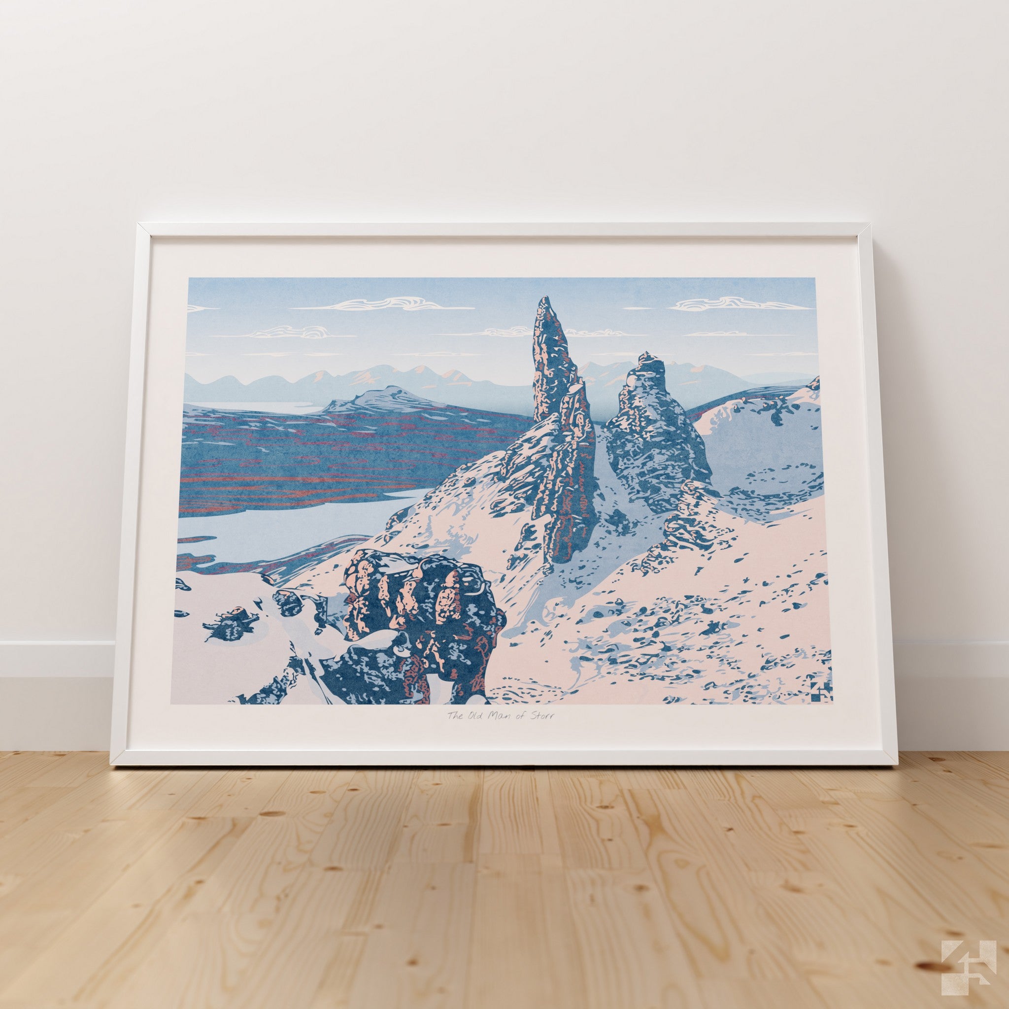 The Old Man Of Storr, Isle of Skye, Scotland, Snow Landscape - Fine Art Print