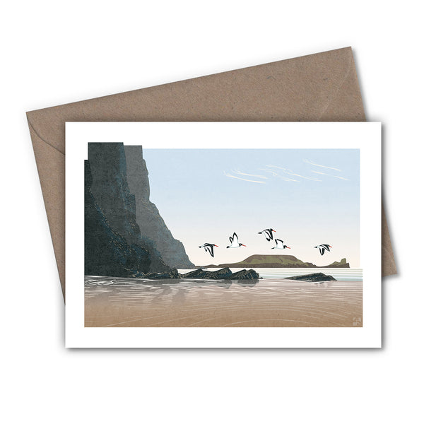 Oystercatchers Greetings Cards - Set of 4