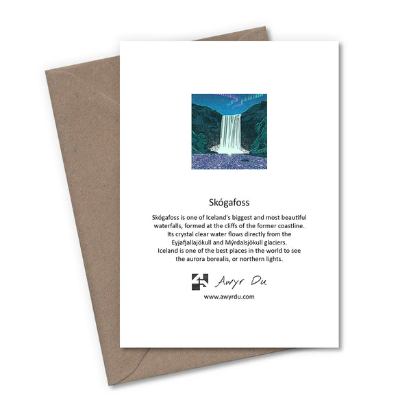 Iceland Aurora Waterfalls Greetings Cards - Set of 6