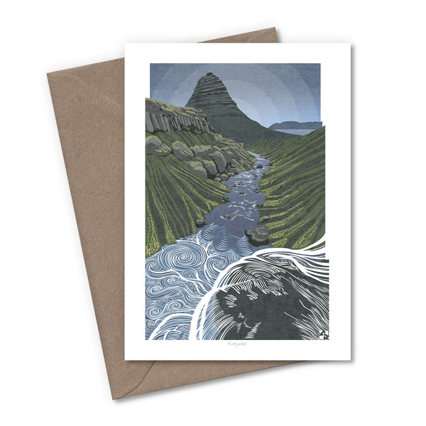 Iceland Aurora Waterfalls Greetings Cards - Set of 6