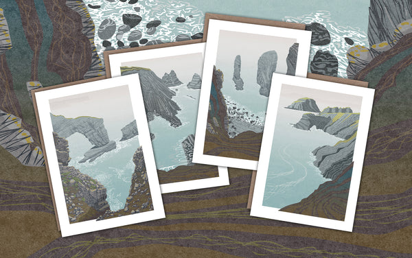 Pembrokeshire Coast Path Greetings Cards - Set of 4