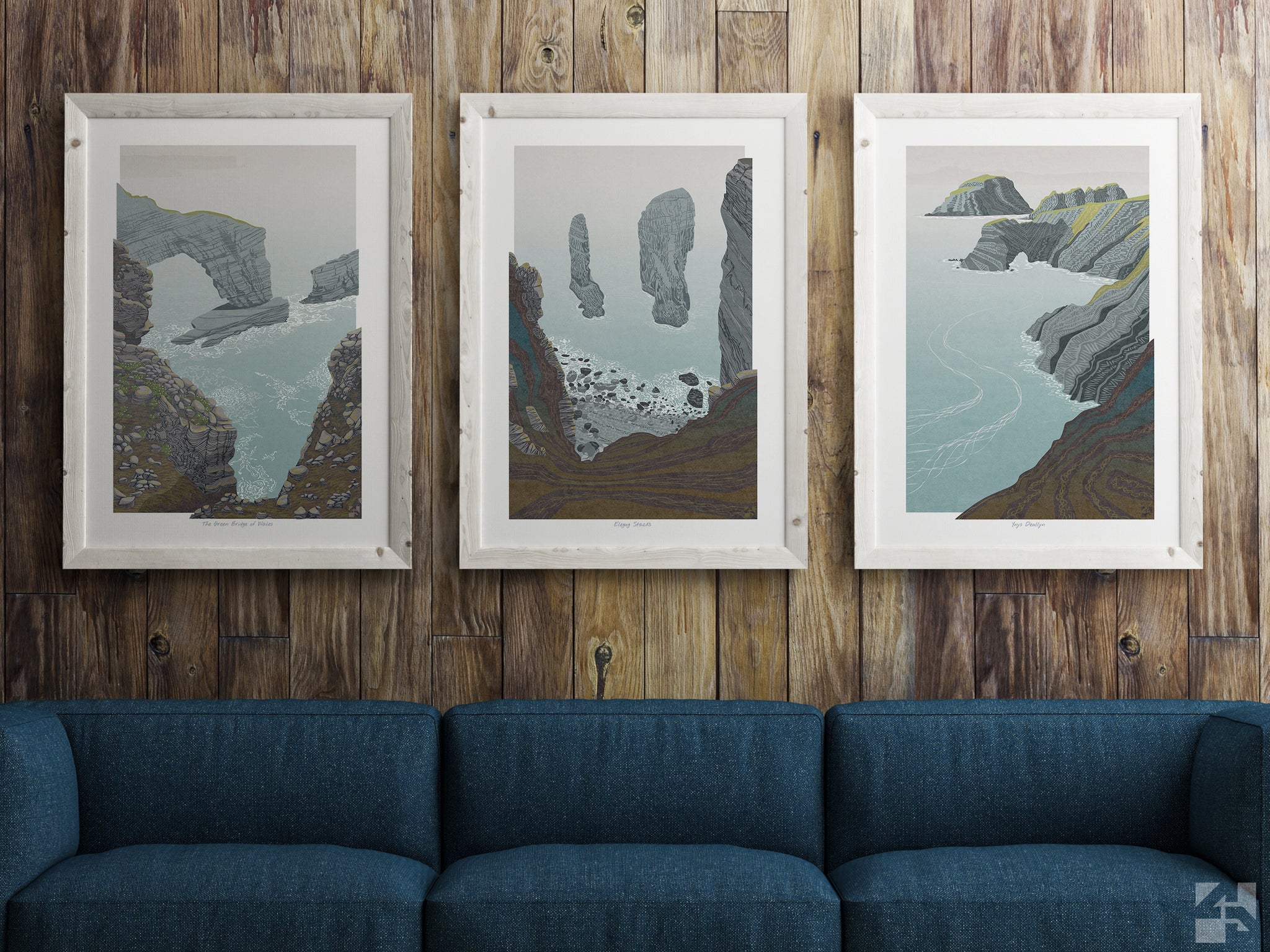 Set of 3 Pembrokeshire Coast Path Prints - Fine Art Prints