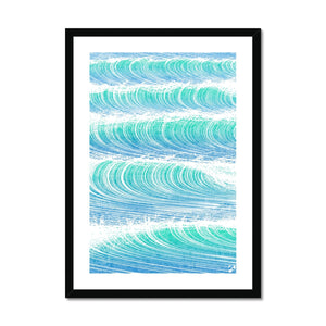 Waves V - Minimalist Framed Print