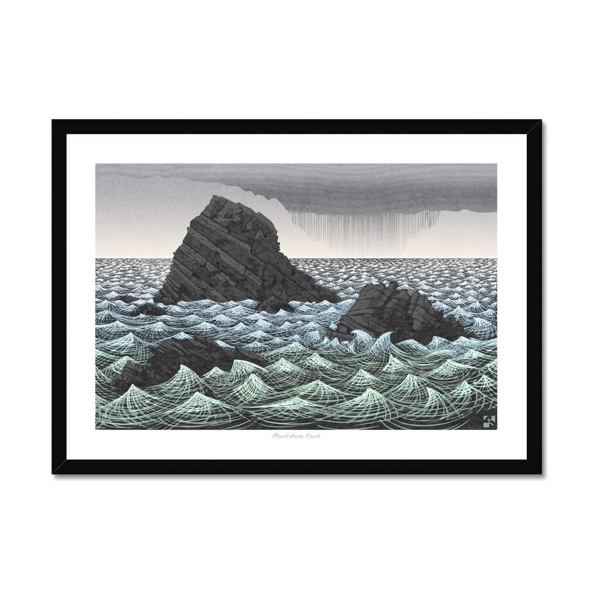 Monkstone Point, Pembrokeshire, Wales - Framed Print