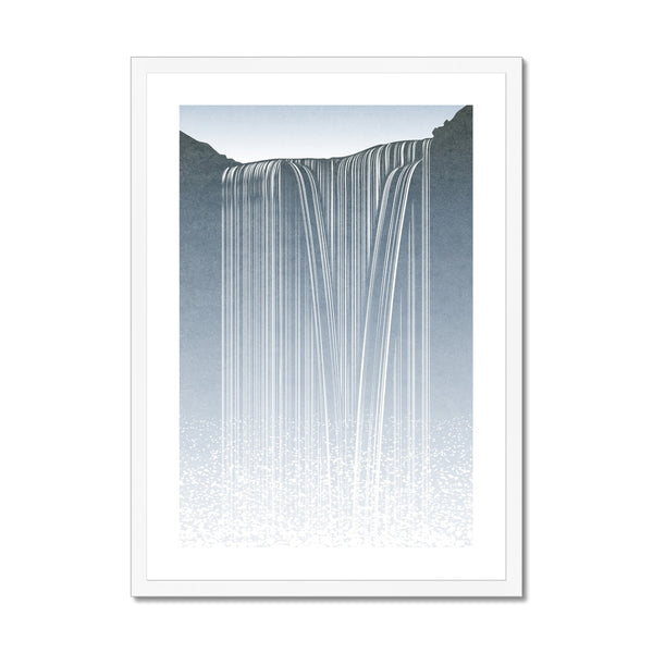 Skogafoss Minimalist - Framed Print