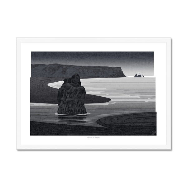 Arnardrangur, Iceland - Framed Print