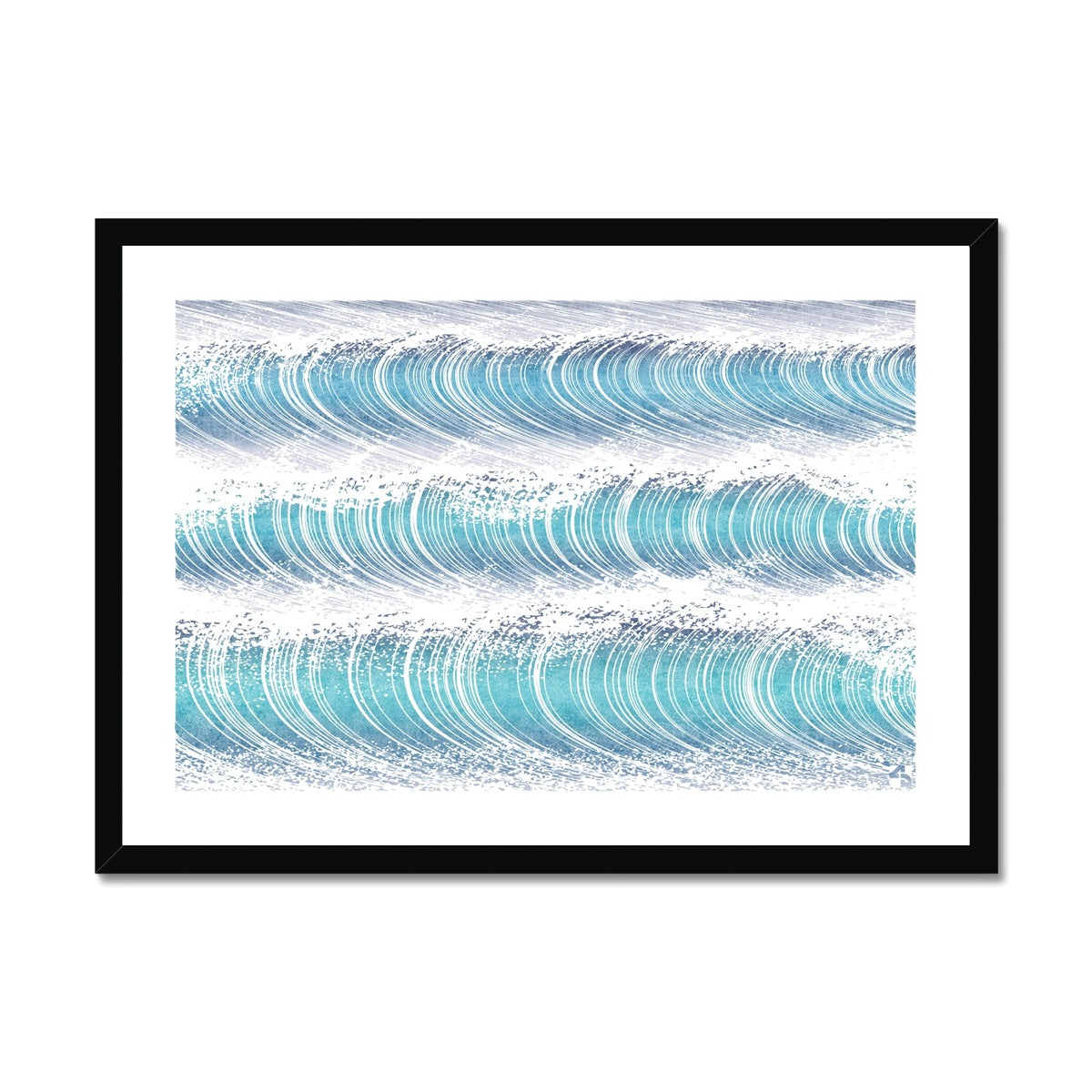 Waves IV - Minimalist Framed Print