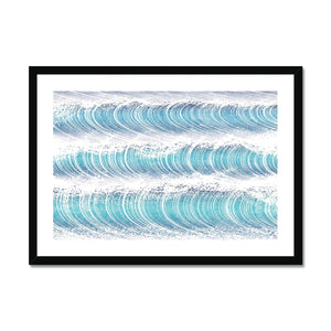 Waves IV - Minimalist Framed Print