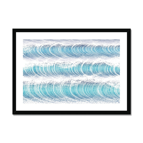 Waves IV - Minimalist Framed Print