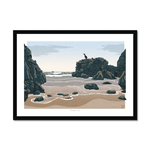 Draught Cove, Pembrokeshire, Wales - Framed Print