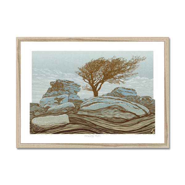 Emsworthy Rocks, Dartmoor - Framed Print