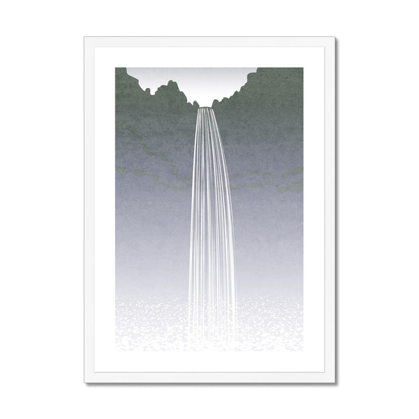 Svartifoss Minimalist - Framed Print