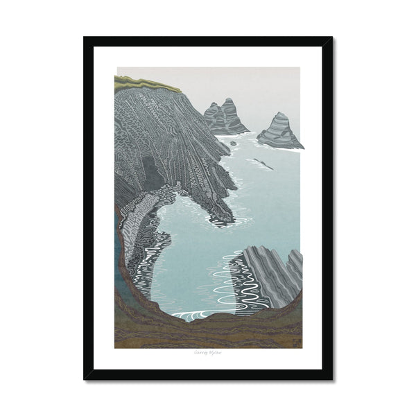 Carreg Wylan, Pembrokeshire, Wales - Framed Print