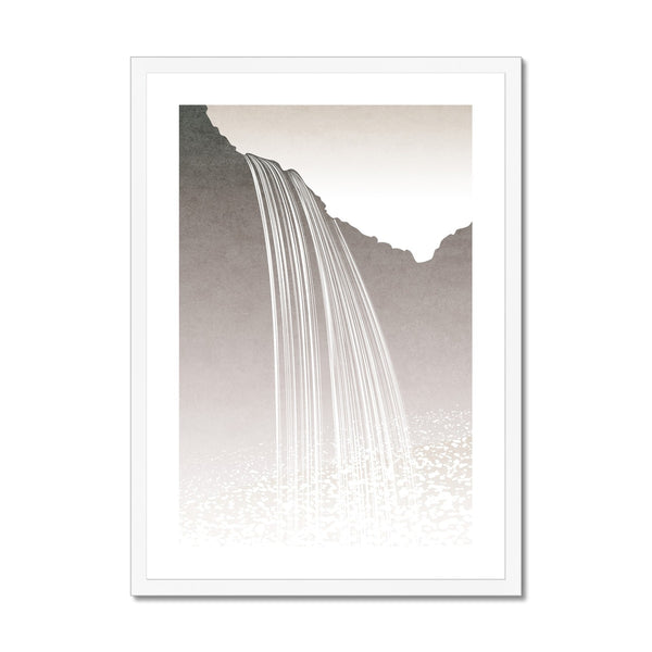 Seljalandsfoss Minimalist - Framed Print