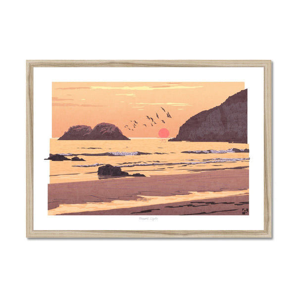 Traeth Llyfn, Pembrokeshire, Wales - Framed Print