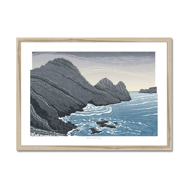 Three Cliffs Bay, Gower, Wales - Framed Print