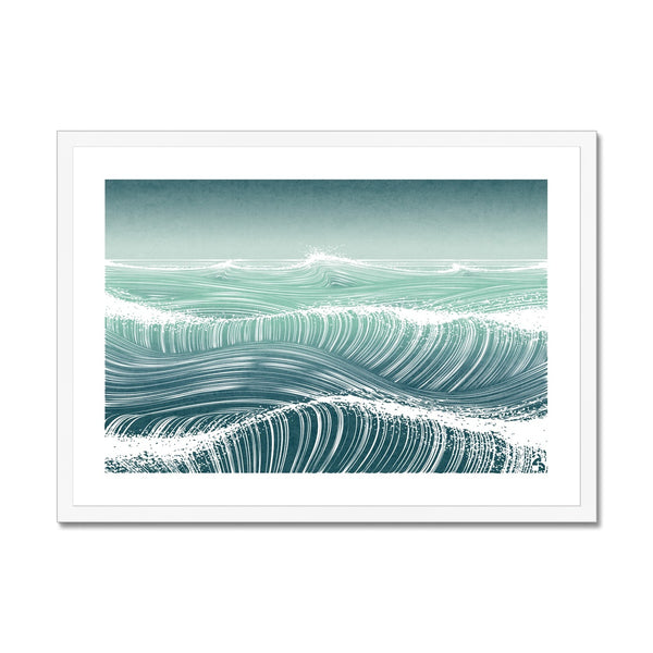 Waves II - Minimalist Framed Print