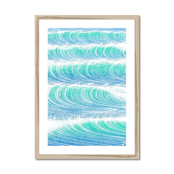 Waves V - Minimalist Framed Print