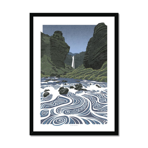 Kvernufoss, Iceland - Framed Print