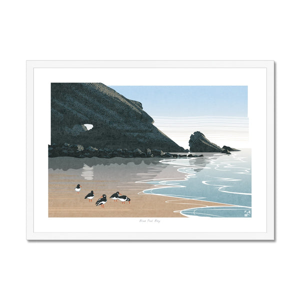 Blue Pool Bay, Gower, Wales - Framed Print