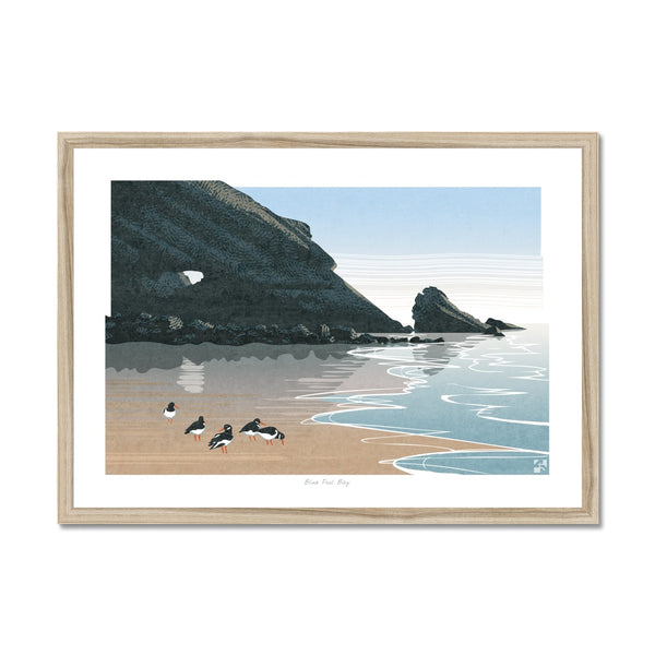 Blue Pool Bay, Gower, Wales - Framed Print