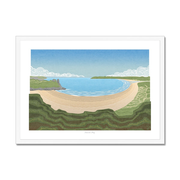 Oxwich Bay, Gower, Wales - Framed Print