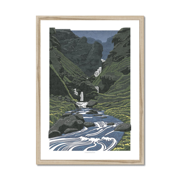 Uxafótafoss, Iceland - Framed Print