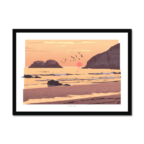 Traeth Llyfn, Pembrokeshire, Wales - Framed Print