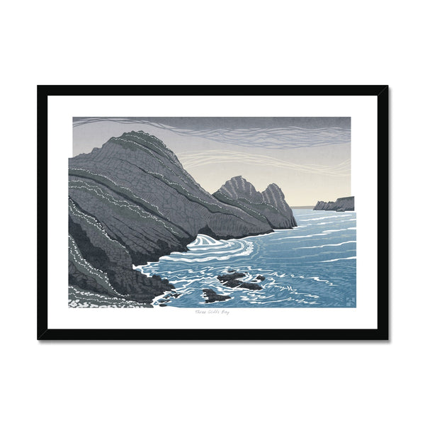 Three Cliffs Bay, Gower, Wales - Framed Print