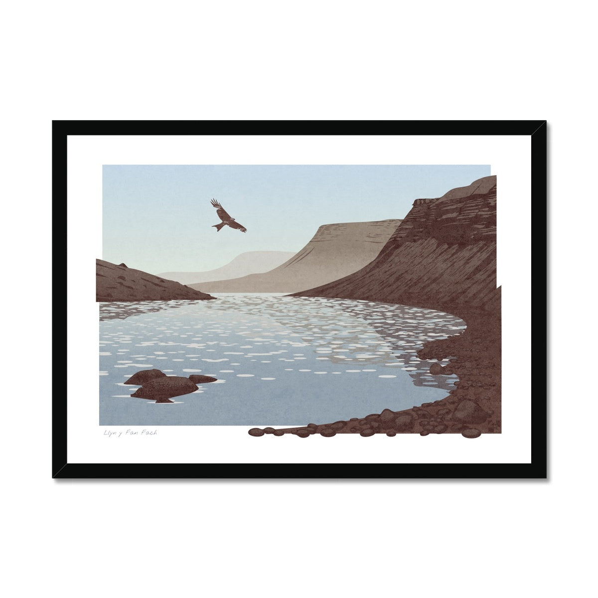 Llyn y Fan Fach, Brecon Beacons, Wales - Framed Print