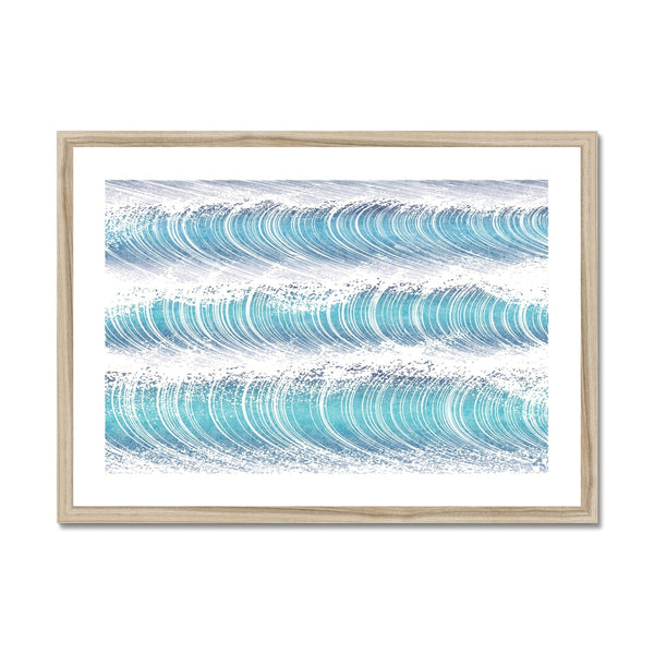 Waves IV - Minimalist Framed Print