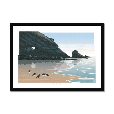 Blue Pool Bay, Gower, Wales - Framed Print