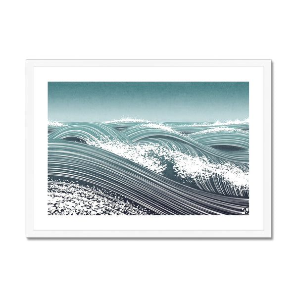 Waves I - Minimalist Framed Print