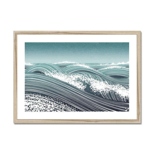 Waves I - Minimalist Framed Print