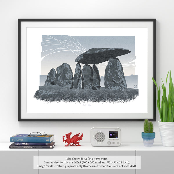 Pentre Ifan, Pembrokeshire, Wales - Fine Art Print