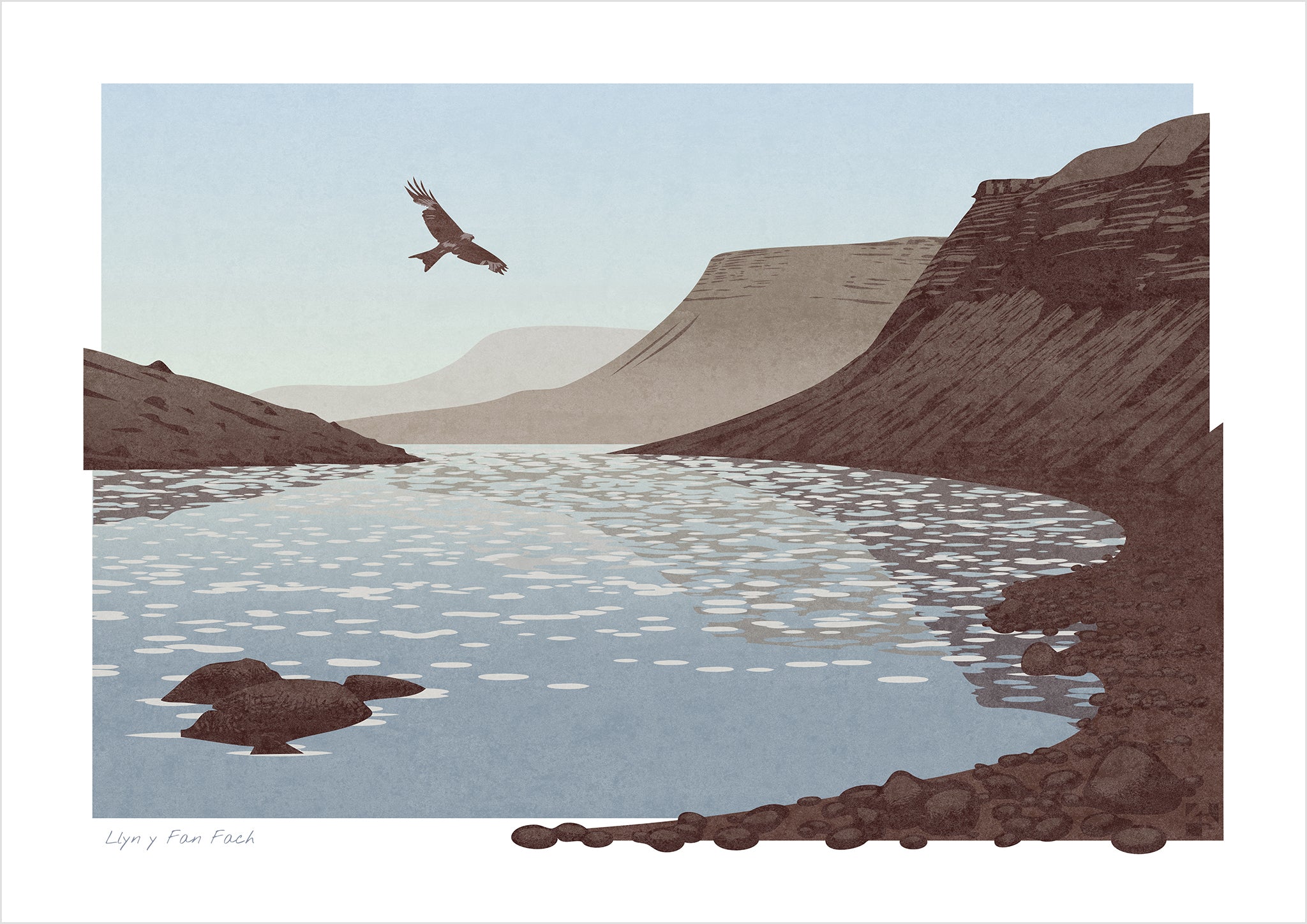 Llyn y Fan Fach, Brecon Beacons, Wales - Fine Art Print