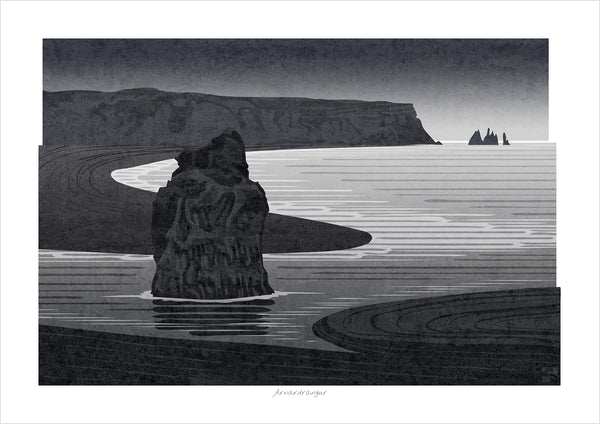 Arnardrangur, Iceland - Fine Art Print