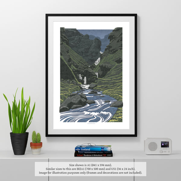 Uxafótafoss, Iceland - Fine Art Print