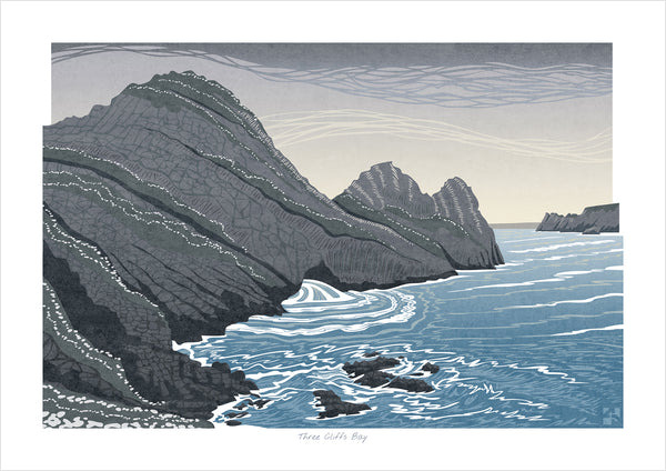 Three Cliffs Bay, Gower, Wales - Fine Art Print