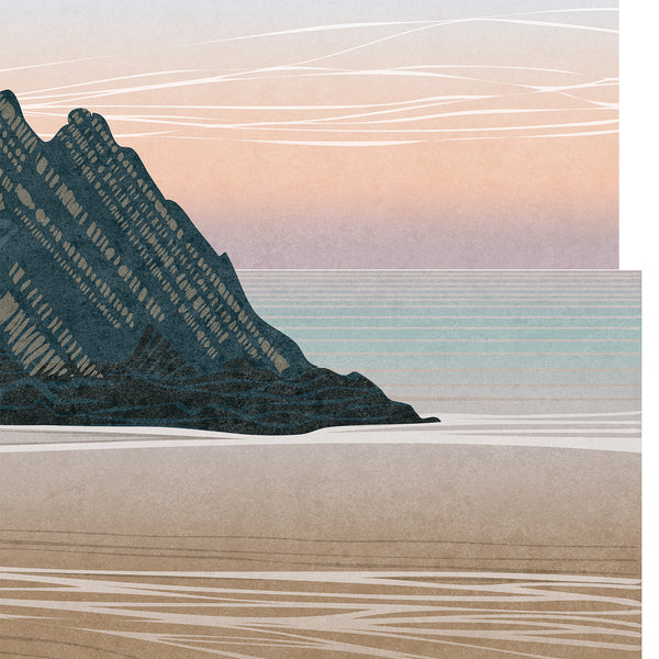 Three Cliffs Bay Dawn, Gower, Wales - Fine Art Print