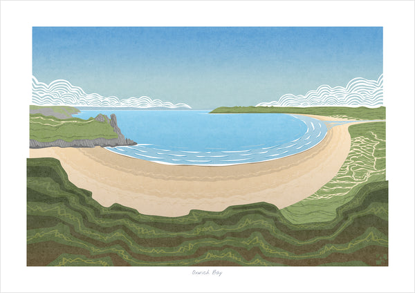 Oxwich Bay, Gower, Wales - Fine Art Panoramic Print