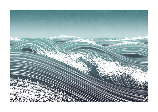 Waves I - Minimalist Fine Art Print