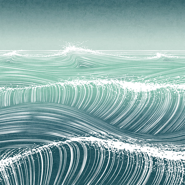 Waves II - Minimalist Fine Art Print